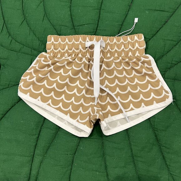 Keep the Littles Wild 18-24M Tan Neutral Waves Swim Trunks - Picture 1 of 4
